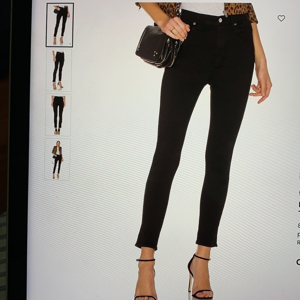 Agolde Roxanne Super High Rise Black Jean 29